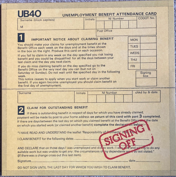 Signing Off by UB40