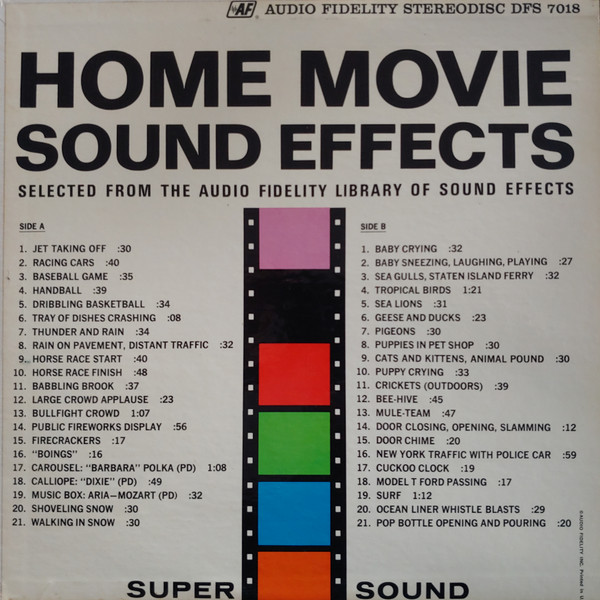 Home Movie Sound Effects by Unknown Artist