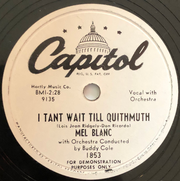 I Tant Wait Till Quithmuth / Christmas Chopsticks by Mel Blanc