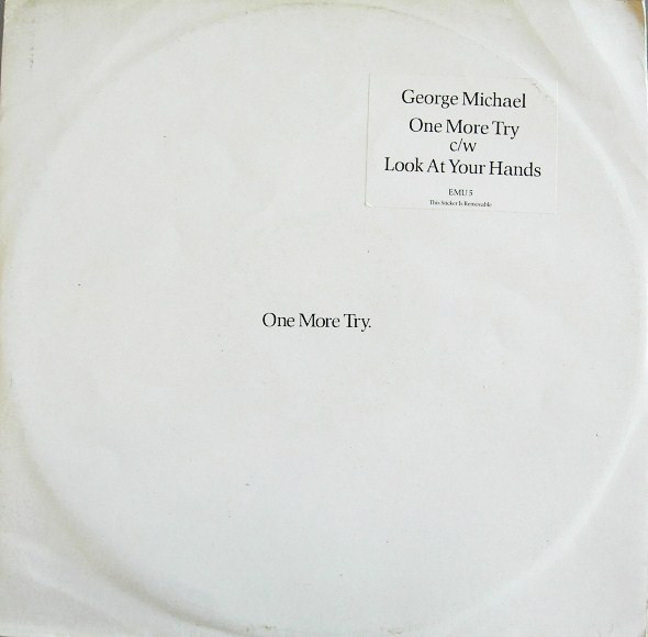 One More Try by George Michael physical vinyl pressing cover artwork on VinVibe