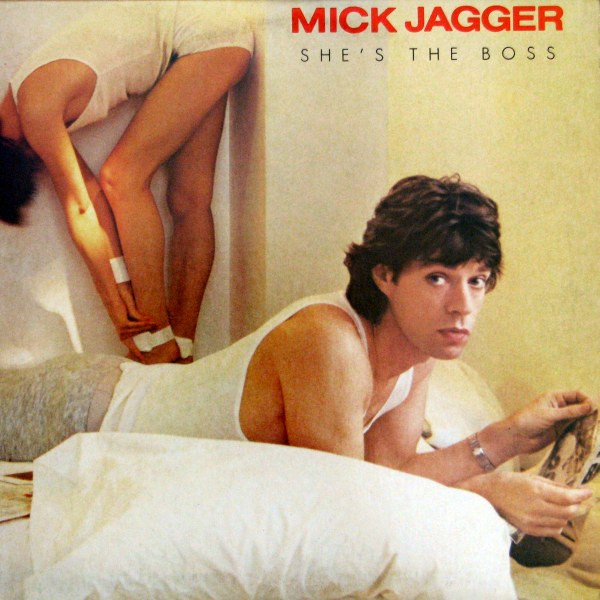 She's The Boss by Mick Jagger physical vinyl pressing cover artwork on VinVibe