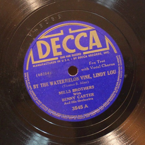 By The Watermelon Vine, Lindy Lou / I've Been In Love Before by The Mills Brothers